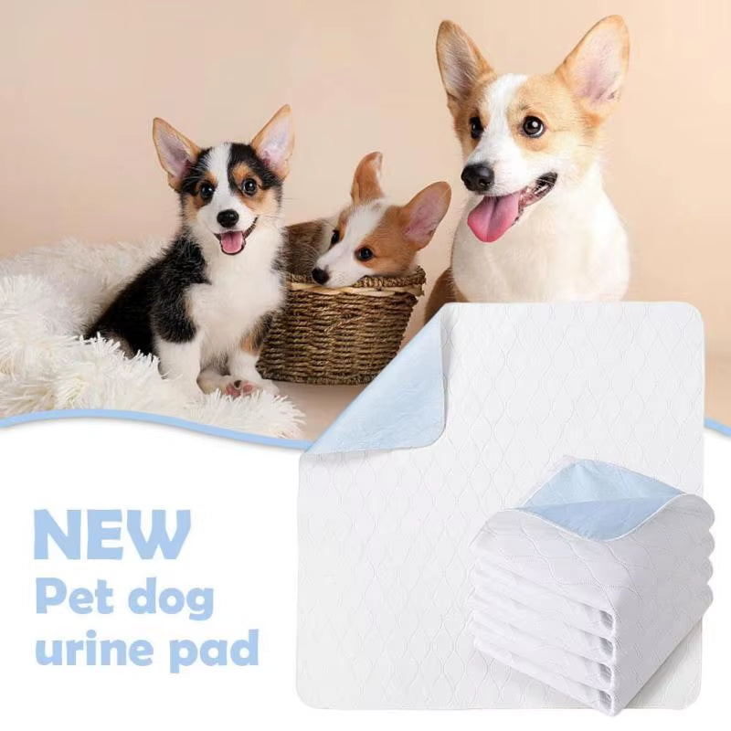 Super Absorbent Pet Diaper Dog Thick Pee Pads Washable Dog Mat Reusable Pad Cat Cleaning Deodorant Diaper Soakers Pet Supplies